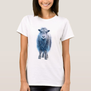 Majestueuze Blauwe Ethische Hoogland Koe Kalveren T-shirt