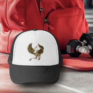 Majestueuze Bruine Fantasie Griffin Mythische Gryp Trucker Pet