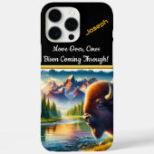 Majestueuze Buffalo bij een serene bergrivier Case-Mate iPhone Case (Achterkant)