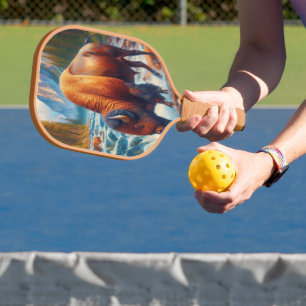 Majestueuze buffels in rustige wateren pickleball paddle