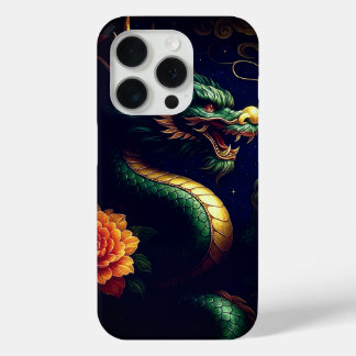 Majestueuze Chinese draak telefoonhoesje. iPhone 15 Pro Case