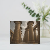 Majestueuze Egyptische Tempel Columns Briefkaart (Staand voorkant)