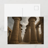 Majestueuze Egyptische Tempel Columns Briefkaart (Voorkant / Achterkant)
