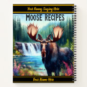 Majestueuze eland bij een rustige waterval in de h notitieboek (Achterkant)