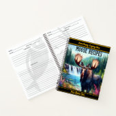 Majestueuze eland bij een rustige waterval in de h notitieboek (Binnen)