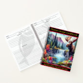 Majestueuze eland in de buurt van een serene water notitieboek (Binnen)