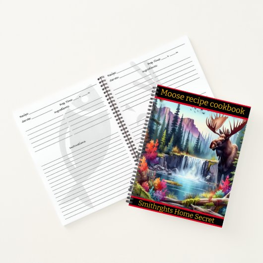 Majestueuze eland in de buurt van een serene water notitieboek (Binnen)