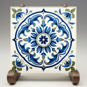 Majestueuze Floral Italië Medaillon Siciliaans Tegeltje