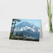 Majestueuze foto van Mount Rainier Feestdagen Kaart (Voorkant)