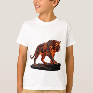 Majestueuze Gesmolten Lava Tijger Dwalend over Obs T-shirt
