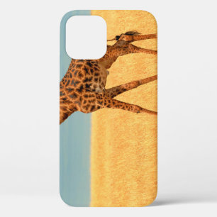 Majestueuze Giraffe: Masai Mara Dry Seizoen iPhone 12 Hoesje