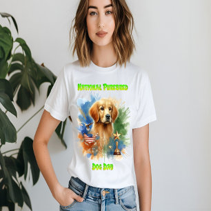 Majestueuze Golden Retriever met trofee en sterren T-shirt