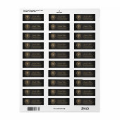 Majestueuze gouden leeuwenkop met zwarte manen. Fi Etiket (Full Sheet)