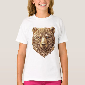 Majestueuze Grizzlybeer Kids T-Shirt, Koninklijke  T-shirt