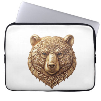 Majestueuze Grizzlybeer Laptophoes, Koninklijke Wi Laptop Sleeve