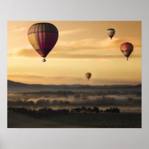 Majestueuze hete luchtballonnen poster