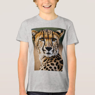 Majestueuze jachtluipaard – Snelheid en gratie van Tri-Blend Shirt