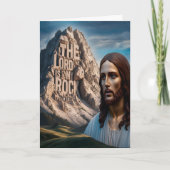 Majestueuze Jezus: Bewaker van de Berg Kaart (Voorkant)