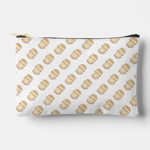 Majestueuze knuffelkat met een kroon etui
