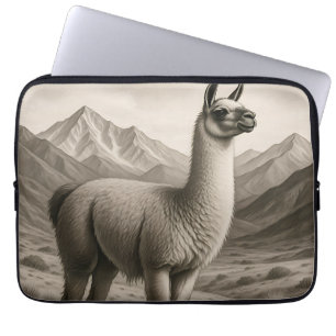Majestueuze Lama in Andesgebergte Laptop Sleeve