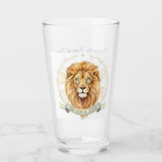 Majestueuze Leeuw van Juda Christelijke Glazen Tum