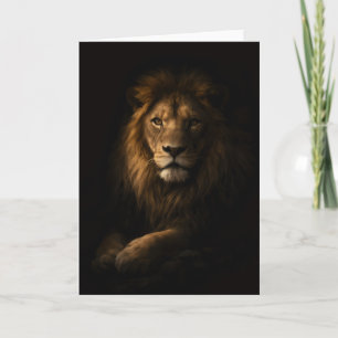 Majestueuze Leeuw Wenskaart Kaart