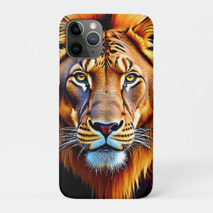 Majestueuze Leeuw: Ziel van de Wilde Koning Kunst iPhone 11 Pro Hoesje