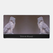 Majestueuze leeuwen als elegante stenen beelden be bureaumat (Voorkant)