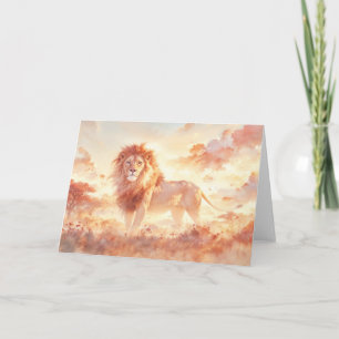 Majestueuze Leeuwenpronk van de Savannah Kaart