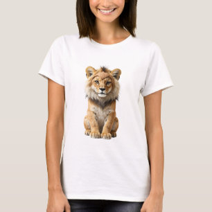 Majestueuze Leeuwenwelp met Tribale Hoofdband T-shirt