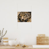Majestueuze Leopard Wall Art - Wild Elegance Poster (Keuken)