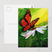 majestueuze monarchvlinder briefkaart (Voorkant / Achterkant)