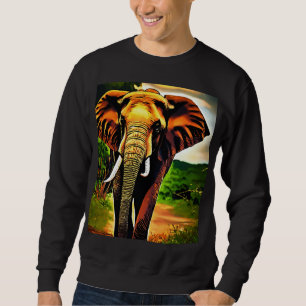 Majestueuze neushoorn savanne trui