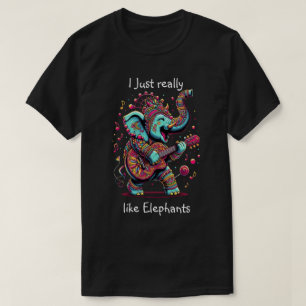Majestueuze olifant met levendige tribale Design T-shirt