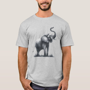 Majestueuze olifant met verhoogde stam t-shirt