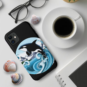 Majestueuze Orka Moordwalvis Blauwe Golven Oceaan iPhone 11 Hoesje