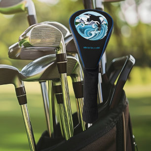 Majestueuze Orka Moordwalvis Blauwe Golven Oceaan Golfheadcover