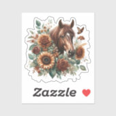 Majestueuze paard sticker – Elegante equestrian (Vel)