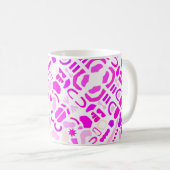 Majestueuze Paarse Abstracte Mok (Voorkant rechts)