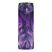 Majestueuze Paarse draak op schedelstapel Thermosbeker (Achterkant)