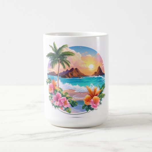 Majestueuze palmboom en zonsondergang in Mok (Center)