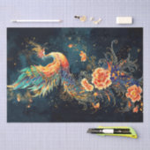 Majestueuze Phoenix met bloemenaccenten Tissuepapier (Craft)