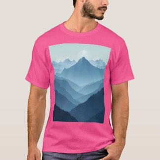 Majestueuze pieken en sereniteit van de bergketens t-shirt