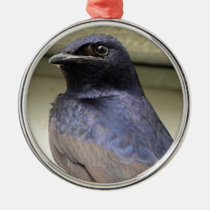 Majestueuze Purperen Martin Metalen Ornament