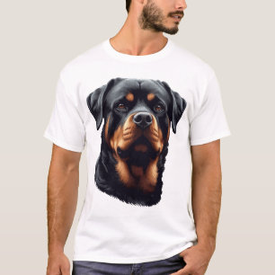 Majestueuze Rottweiler-hondenkunst T-shirt