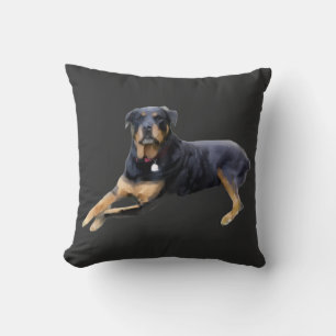 Majestueuze Rottweiler: Sereniteit in Kracht Kussen