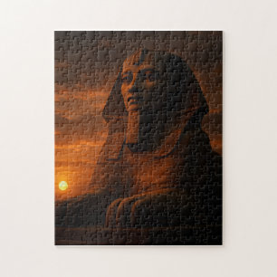 Majestueuze Sfinx Mystique Oude Zonsondergang Kuns Legpuzzel