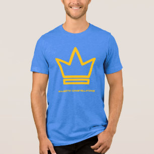 Majestueuze sterrenbeelden (koninklijk blauw en go Tri-Blend shirt