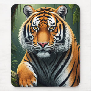 Majestueuze tijger in jungle muismat