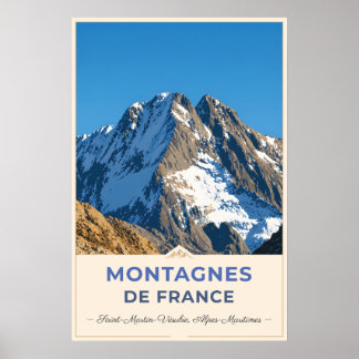 Majestueuze toppen van de Franse Alpen Poster